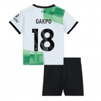 Liverpool Cody Gakpo #18 Gostujuci Dres za djecu 2023-24 Kratak Rukav (+ Kratke hlače)